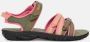 Teva Tirra sandalen olijfroen zalm Groen Meisjes Textiel Meerkleurig 38 39 - Thumbnail 4