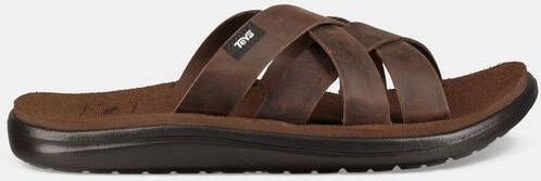 Teva Voya Slide Leather Slipper Bruin