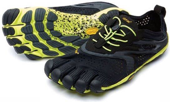 Vibram FiveFingers V Run Schoen Zwart Geel