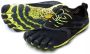 Vibram FiveFingers V Run Schoen Zwart Geel - Thumbnail 1