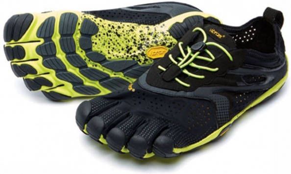 Vibram Five Fingers V-Run Runningschoenen Heren Black Yellow - Foto 2