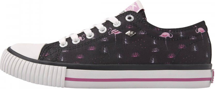 British knights MASTER LO Lage sneakers dames flamingo print Zwart -  Schoenen.nl