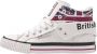 British Knights ROCO Dames hoge sneakers union jack print Wit - Thumbnail 2