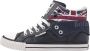 British Knights ROCO Heren hoge sneakers union jack print Donker blauw - Thumbnail 2