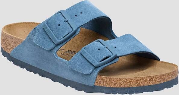 Birkenstock Arizona Suede Leather Sandalen blauw