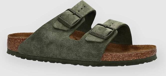 Birkenstock Arizona Suede Sandalen Green Dames