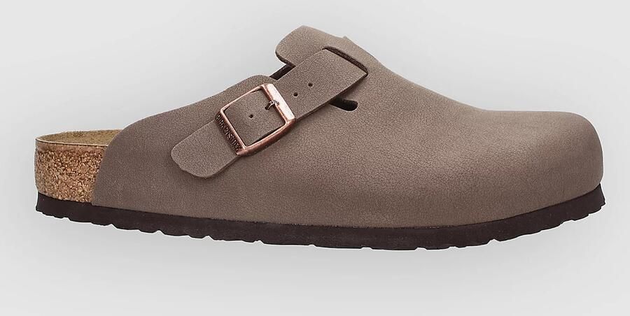 Birkenstock Boston Syn 2.0 Birko-Flor Nubuk Sandalen bruin - Foto 2