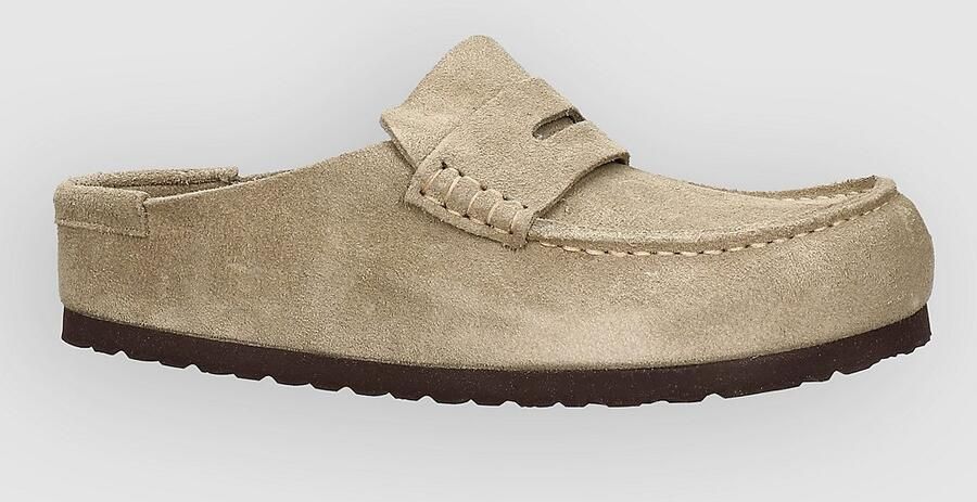 BIRKENSTOCK Instappers Heren Naples Maat: 45 Materiaal: Suède Kleur: Beige - Foto 8