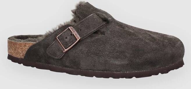 Birkenstock slipper BOSTON Shearling Mocca Seude Leather narrow - Foto 19