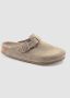 Birkenstock Suede Leather Boston Platte Schoenen Green - Thumbnail 10