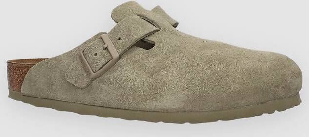Birkenstock Boston Suede Leather Sandalen groen