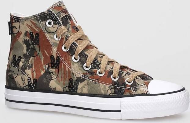 Converse Chuck Taylor All Star Pro Camo Peace Skate Shoes camouflage