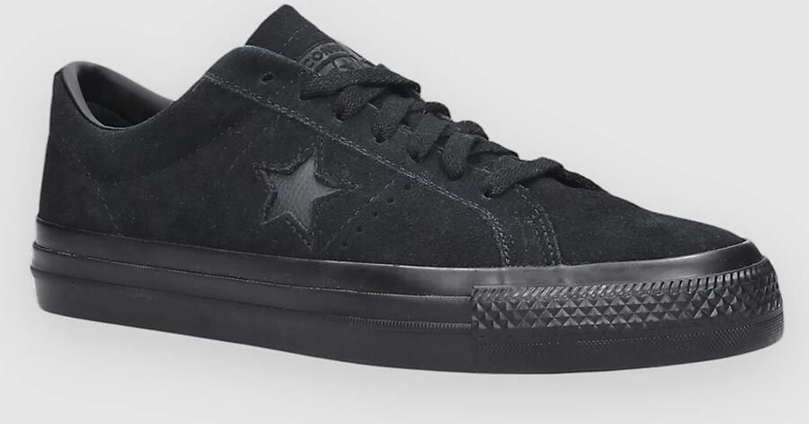 Converse One Star Pro Classic Suede Skateschoenen zwart