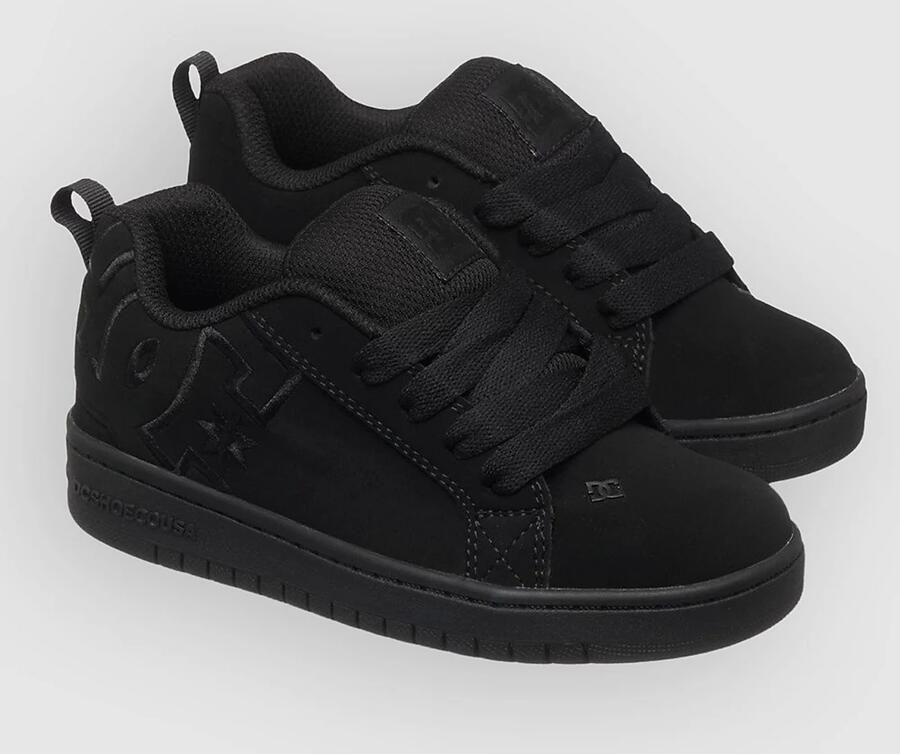 DC Shoes Court Graffik Kindersneakers Zwart Suède - Foto 3
