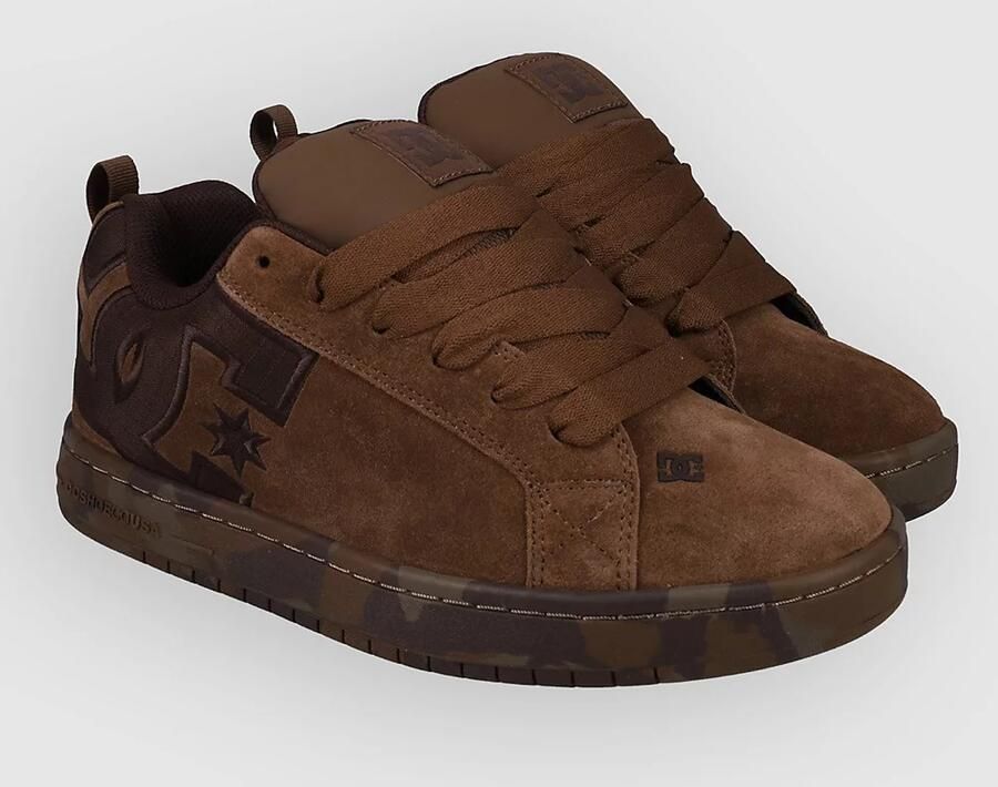 DC Shoes Court Graffik Sneakers Heren Bruin Suède - Foto 2