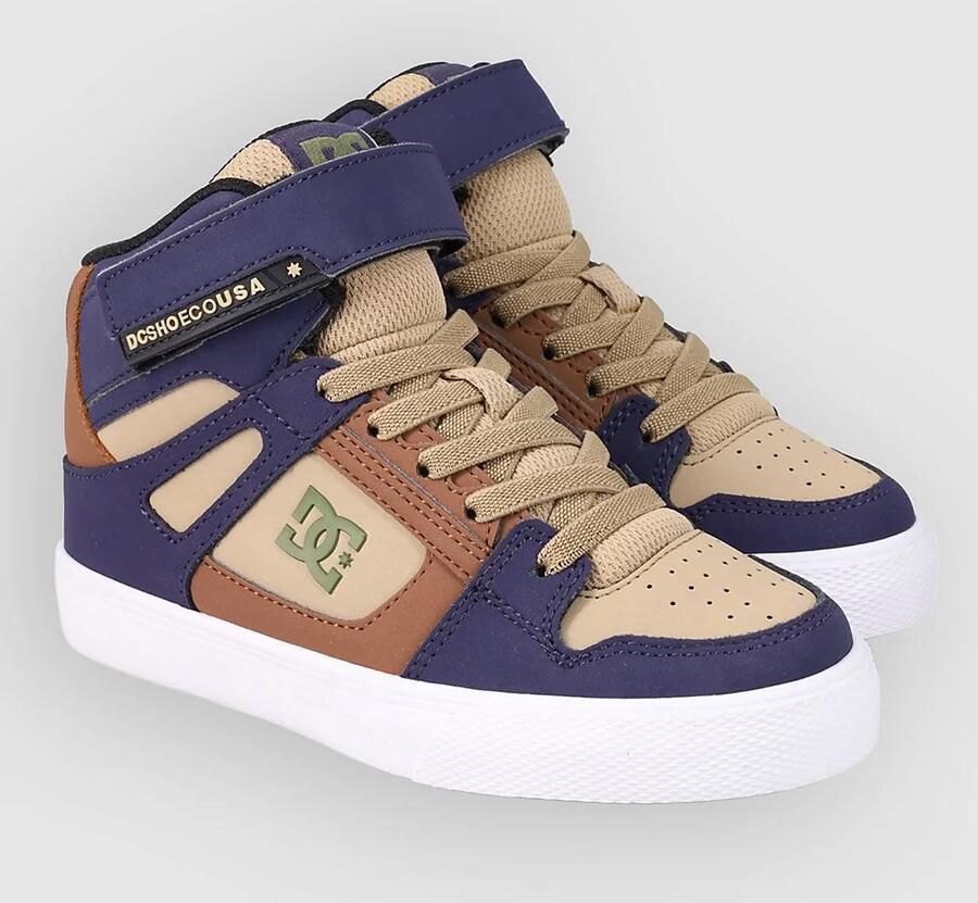 DC Pure High-Top EV Kids Skateschoenen blauw