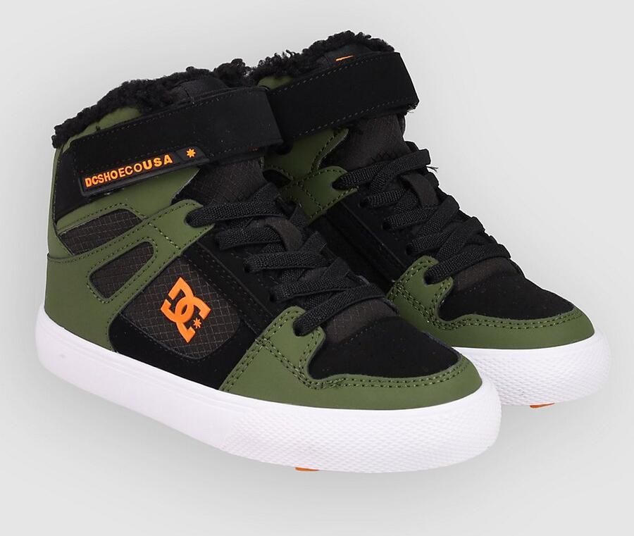 DC Shoes Pure High-Top Wnt Ev Kinderen Groen Hoge Wintervaste Schoenen