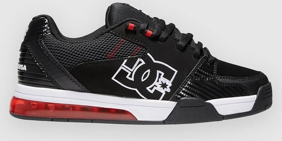 DC Shoes Versatile Sneakers Heren Black White Athletic Red - Foto 6