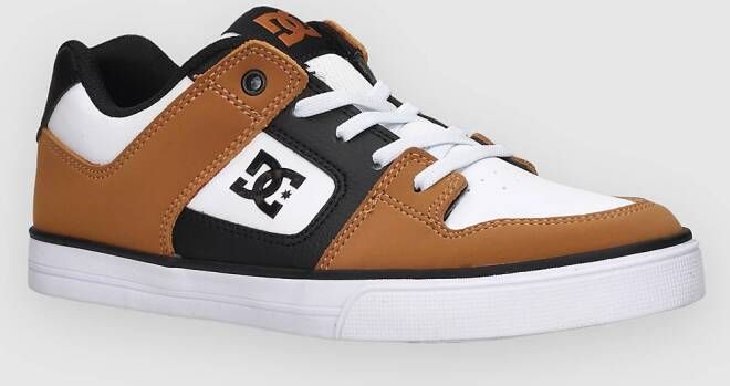 DC Pure Elastic Kids Skate Schoenen bruin