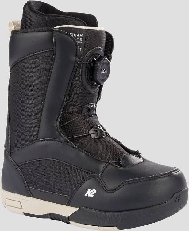K2 You+h 2025 Kids Snowboard Schoenen zwart