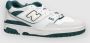 New Balance Vintage Teal Basketbal-geïnspireerde Leren Sneakers White Heren - Thumbnail 4