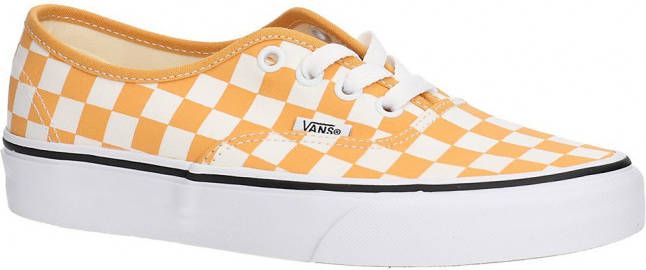 Vans Checkerboard Authentic Sneakers oranje