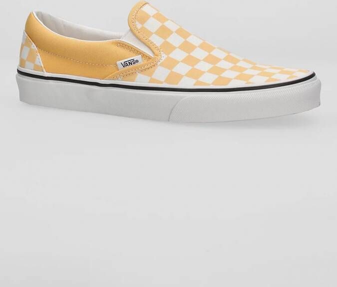Vans Checkerboard Classic Slip Ons geel