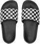 Vans Ruit Slide-on Pantoffels True Wit Zwart Black - Thumbnail 2