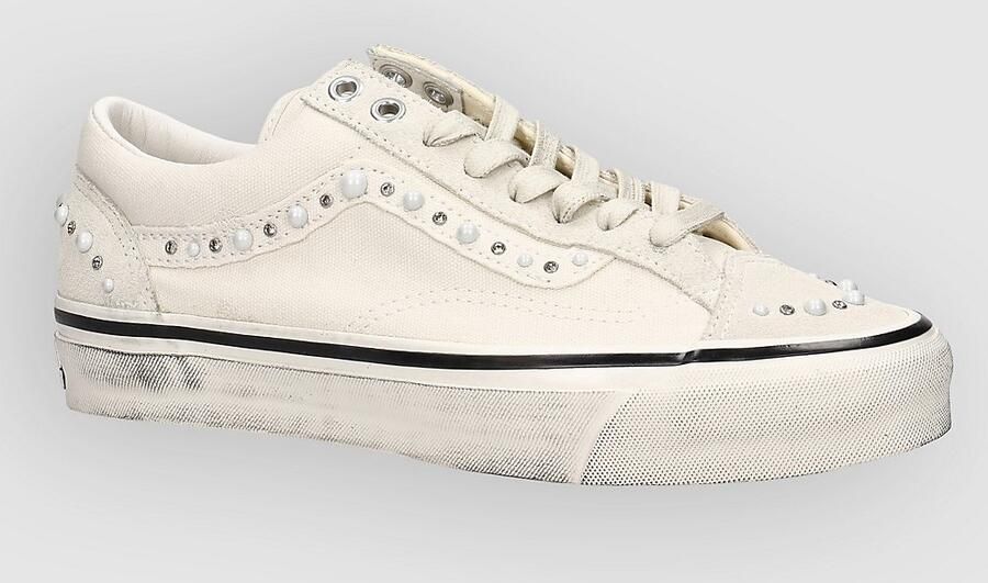 Vans Old Skool Sneakers Wit Leer Textil - Foto 3