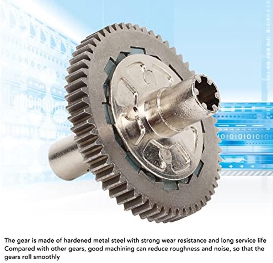 #1 Metal Steel 57T 0.8Mod Slipper Set Slipper Clutch Spur Gear for Arrma 1 10 Granit for Typhon 1 8 RC Car Metal Steel Slipper Set for RC Car Spur Gear Slipper Clutch Set