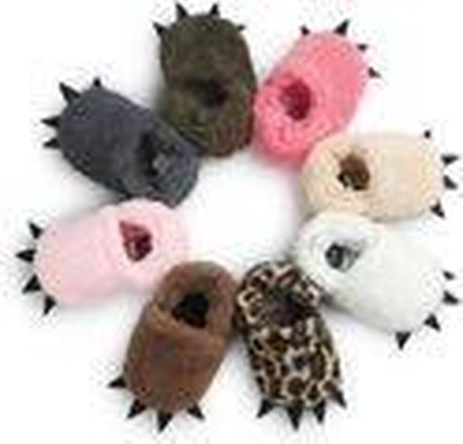 1 Paar Babyslofjes Berenpootjes Grijs Baby slofjes