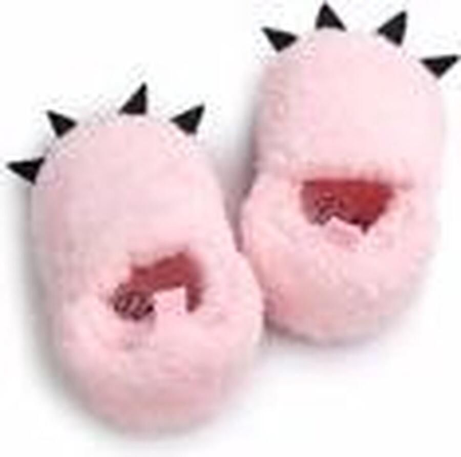 1 paar Babyslofjes Berenpootjes Roze Baby slofjes