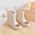 1 paar Kinderen regenlaarsen Anti-slip regenlaarsen Kinderen waterschoenen waterdicht licht 22 23 yard Beige beer - Beige