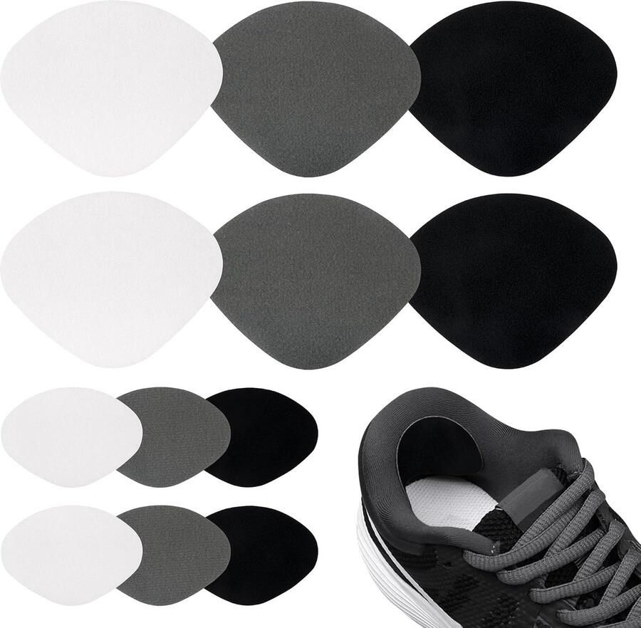 12 Stuks Hielpads voor Schoenen Zelfklevende Hielreparatie Antislip Hielpatches voor Sport- en Wandelschoenen