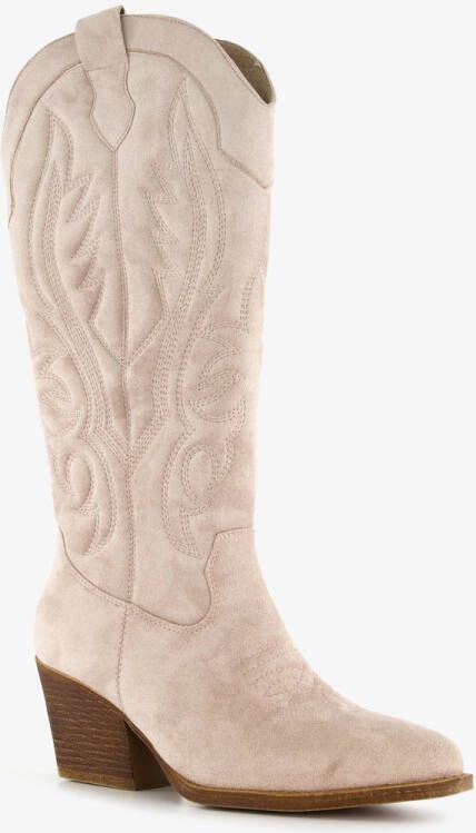 2025 Blue Box dames cowboy western laarzen beige