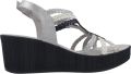 24 Hrs Sandalen met sleehak 26782 24h - Blauw