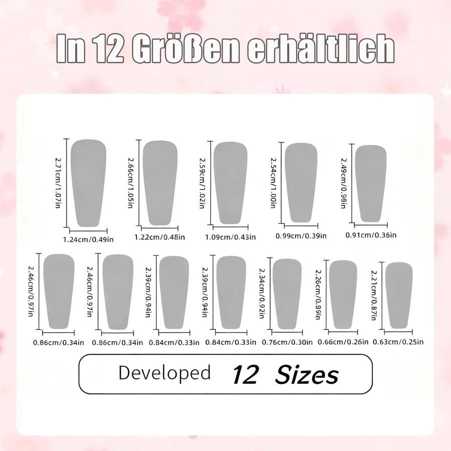 24 Stuks Druknepnagels in Rood Ballerina Design