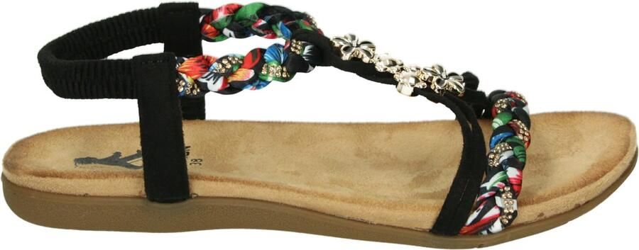 2Go Fashion 8018830 Platte sandalenDames Sandalen Zwart