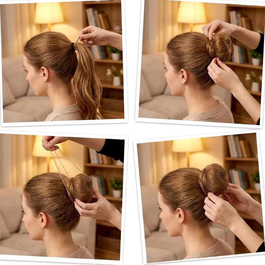 35 Stuks Onzichtbare Haarnetten voor Ballerina Knot