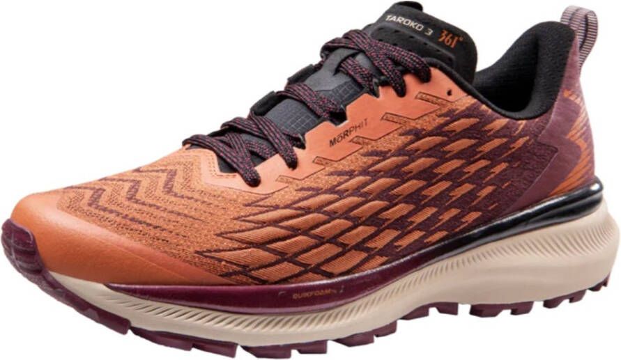 361° 361 Taroko 3 WR Dames wandelschoenen Waterbestendig outdoor loopschoenen Oranje Bordeaux