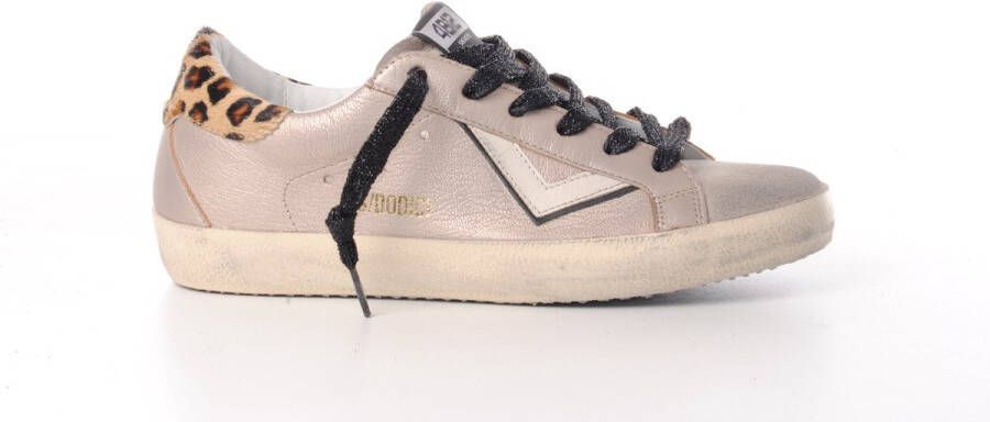 4B12 dames sneaker Suprime metallic nude