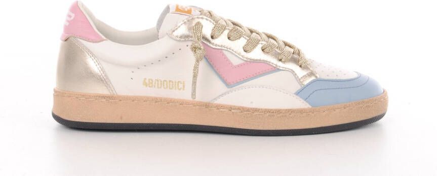 4B12 sneaker Play new wit blauw roze