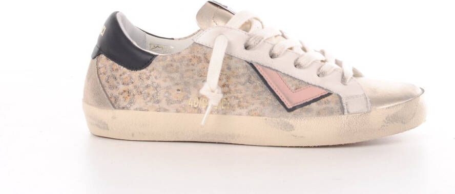 4B12 sneaker Suprime goud en dierenprint