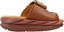 4CCCCEES dames teenslipper plateau Mellow Glow naturel leder - Thumbnail 1