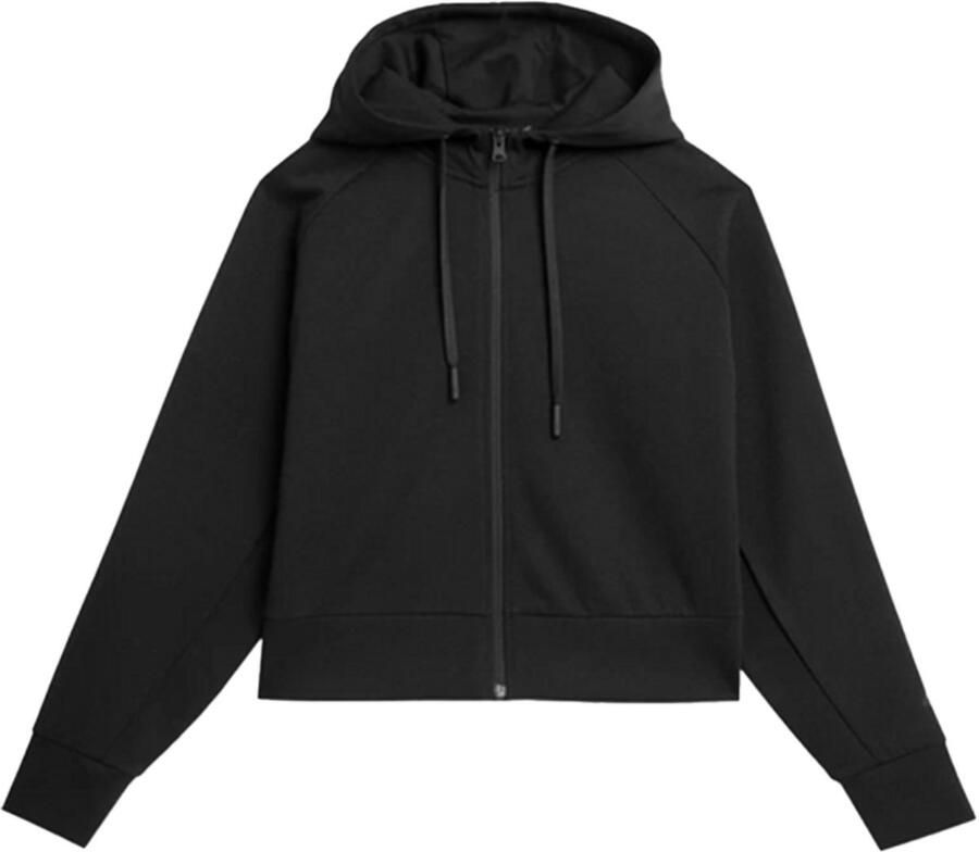 4F Dames Oversized Zwarte Hoodie met Capuchon XXL Comfort en Stijlvol Design
