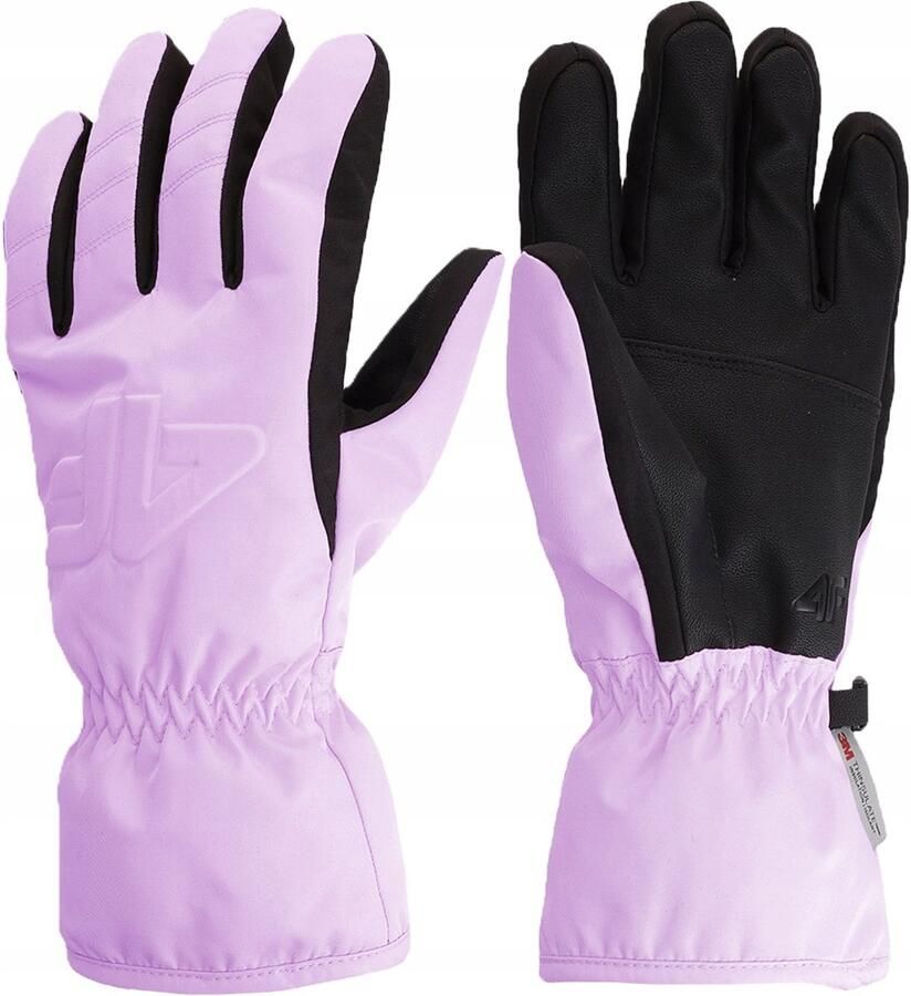 4F Dames Skiwanten Paars Maat L Warm en Waterdicht