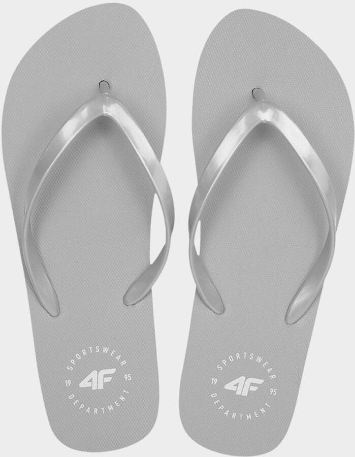 4F Dames Teenslippers Sport Grijs