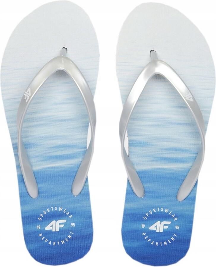 4F Dames Teenslippers Strandklompen Zwart