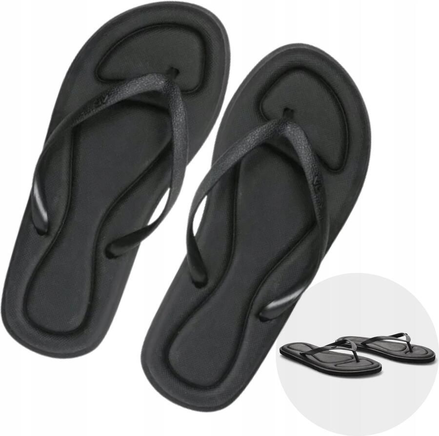 4F Dames Teenslippers Zwart Zacht Comfortabel Lichtgewicht