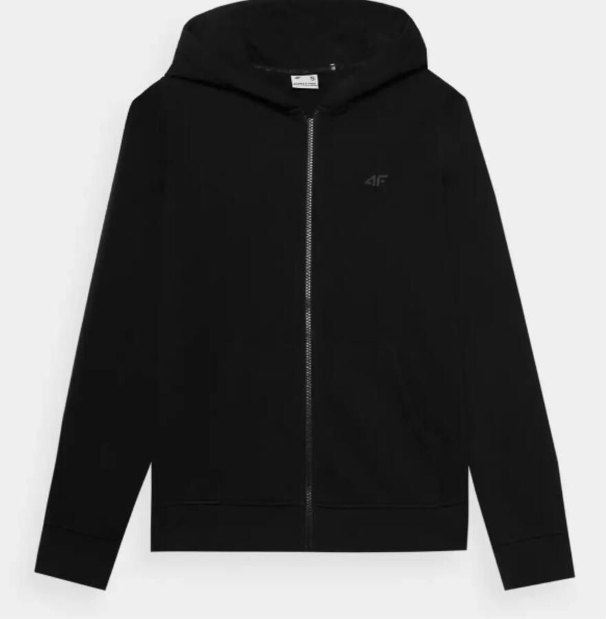 4F Dames Zwarte Hoodie met Rits F1467